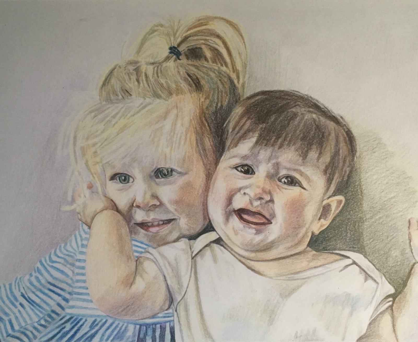 Portrait title — Cassie and Maggie